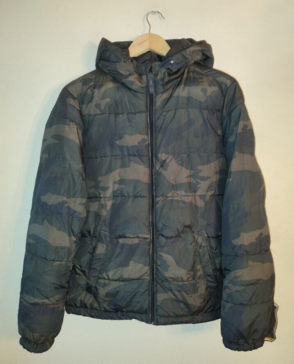 Men’s Aeropostale Camouflage Puffer Coat Jacket Size S